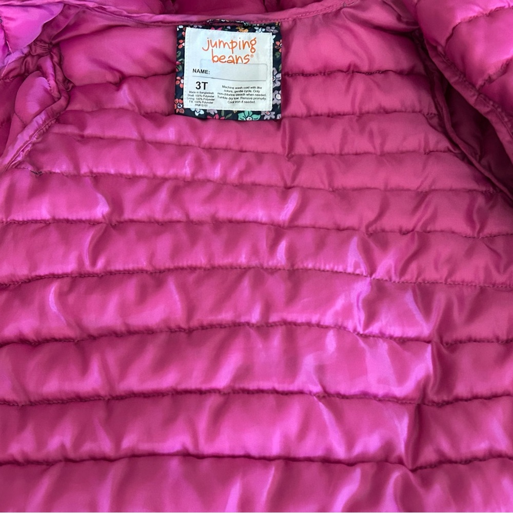 Jumping Beans Kids Fuchsia Puffer Jacket